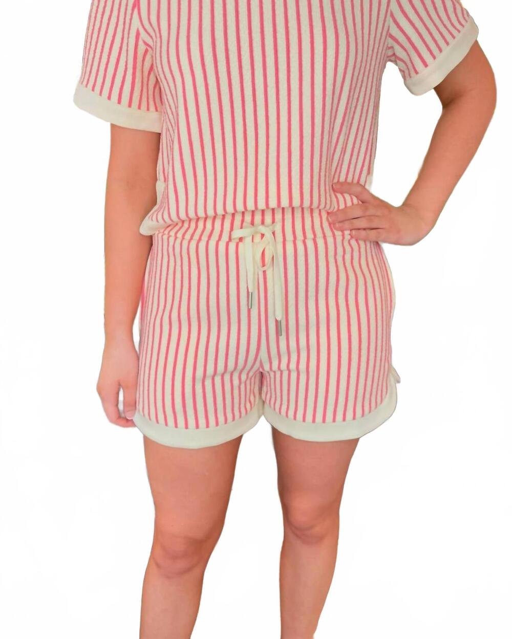 NEW ENTRO women's aria shorts in white